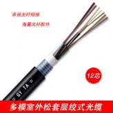 室外光纤GYTA12A112芯层绞式光缆多模湖州萧